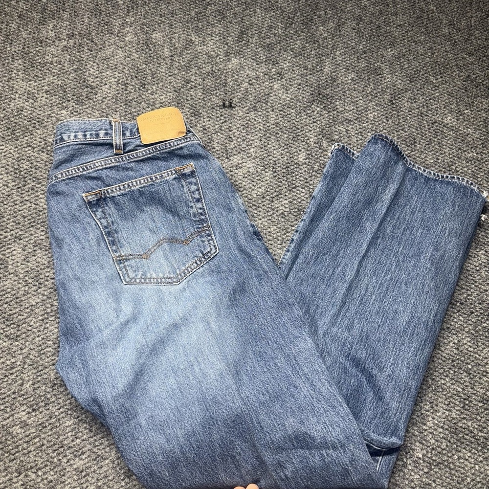 American Eagle Vintage Grunge Y2K Denim Straight Leg Jeans Men's 36 X 32